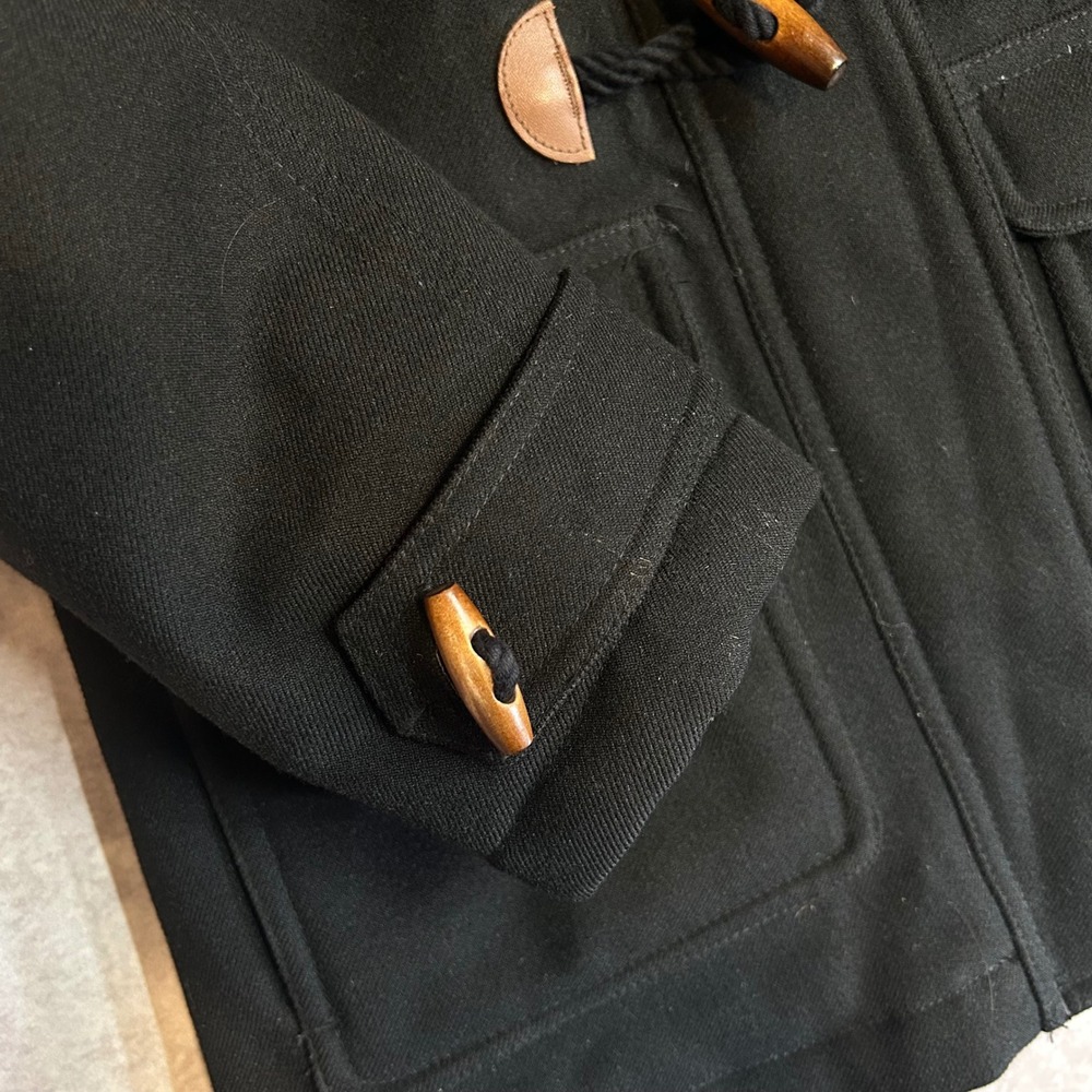 Merrell Opti-Shell Hooded Duffle Coat Black Toggle Parka Jacket Women's XS READ - Picture 7 of 14